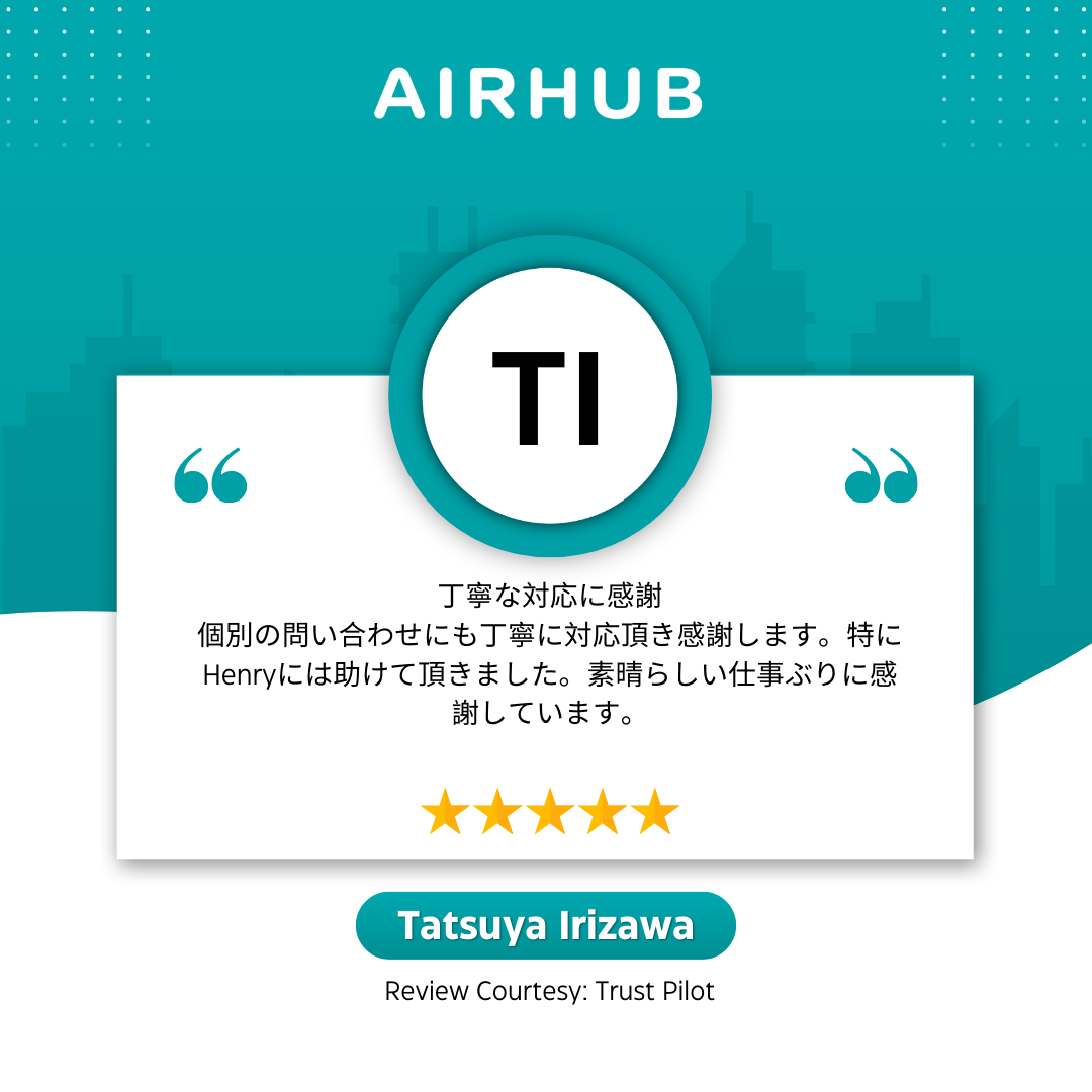 Airhub customer review