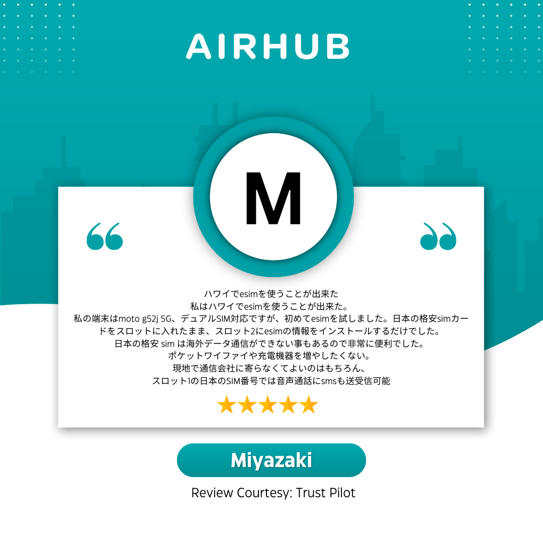 Airhub Customer Review