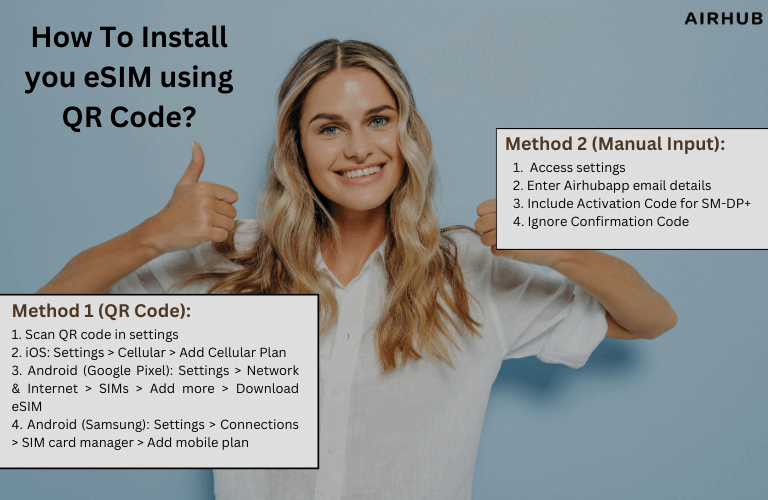 How to Install eSIM using QR Code